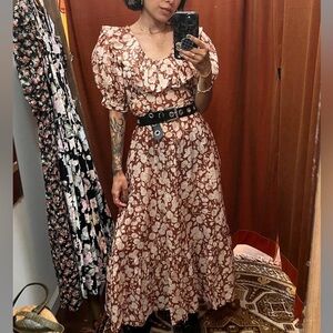 Dôen Rimbaud Dress Ambridge Rose Red 🌹